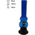 Moksha 8 Inch Tall Transparent Blue Double bulb Acrylic Bong.
