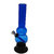 Moksha 8 Inch Tall Transparent Blue Double bulb Acrylic Bong.