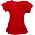 WESTERN BASICS Red Half Sleeves Cat Printed Kids Girls T Shirt