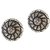 Urthn Alloy Silver Floral Stud Earrings - 1306628