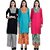 Long Kurtis with matching Palazo for new trend fashion Pack of 3