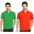 Gorgehot  Plain Multi Polo T shirts Pack of 2 ideal for Mens