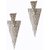 Urthn Alloy Silver Contemporary Danglers Earrings - 1306640