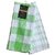 Lushomes Green Waffle Kitchen Towel (Pack of 2)