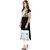 Janasya Black Printed Crepe Straight Kurti