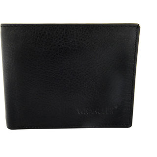 Wrangler'S Men'S Black Genuine Leather Wallet AB 2343