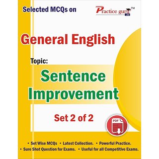 Buy Selected MCQs on English - Sentence Improvement Set 2 ...