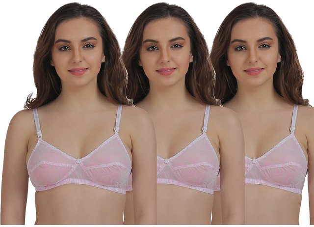 Cotton Blend Push-Up Women's Full Coverage bra For Daily Use, Biege, Plain  at Rs 80/piece in New Delhi