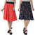 SMART AND GLAM A-LINE WOMEN'S SKIRT Combo2 S