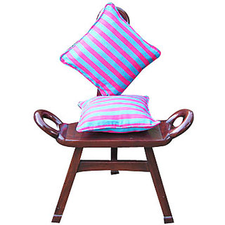 Elements Pink N Blue Linea Cushion Covers - Set Of 5 Pcs