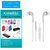 Tempered glass screen protector with 3.5 mm stereo earphone combo IN WHITE  for VIVO Y31