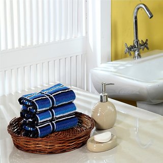 Furhome Cotton Hand Towel Set Of 3.TO1714