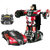The Flyers Bay One Button Transforming Car into Robot with Cool Dance Features - Bugatti, Red