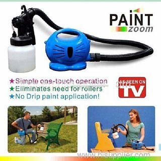 Paint Zoom Professional Paint Sprayer Painting Machine Compressor Gun + Free 1 Aluma Wallet