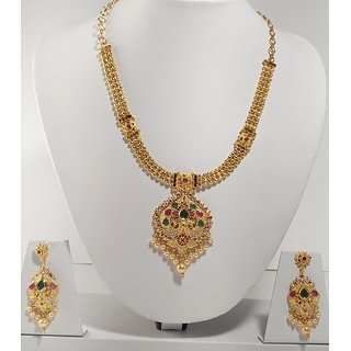 Buy Gold covering Necklace Online @ ₹1600 from ShopClues