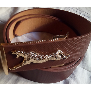 BROWN JAGUAR BUCKLE BELT AT THE LOWEST PRICE IN INDIA