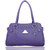 Lady Queen Purple Plain Handbag
