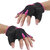 Imported Unisex Breathable Half Finger Bike Bicycle Cycling Riding Gloves Pink M