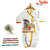Indo More Pankhi Designe Kurta Dhoti Full Dress For Kids (Peacock feature,flute and Crown)