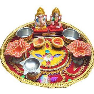 Buy Diwali Puja Thali Online 455 From Shopclues