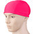 Imported Men Women'S Nylon Polyester Swimming Cap Swim Hat - Rose Red