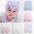 Imported Beanie Hat For Newborn Baby Infant Girl Toddler Headwear PurpleBlue Stripe