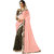 Melluha New Designer Pink Color Party Festive Wear Chiffon Saree With Blouse Piece