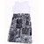 Titrit Black And White Cape Dress Wihout Legging