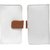 Jojo Flip Cover for LG Optimus One P500 (White, Orange)