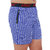 Zotic Men's Blue Checkered Boxer With Pocket Zip