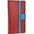 Jojo Wallet Case Cover for LG L70 (Red, Light Blue)
