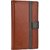 Jojo Wallet Case Cover for Micromax A47 Bolt (Dark Brown, Grey)