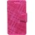 Jojo Flip Cover for Lenovo S850 (Dark Pink)