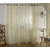 Imported Jacquard 3D Big Flower Curtain Sheer With Eyelet For Living Room Beige