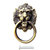 Imported Vintage Lion Head Pull Handle Door Cabinet Dresser Drawer Knob Antique Brass