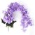 Imported 7-Branch Artificial Wall Hanging Ivy Vine Silk Hydrangea Flower Decor Purple
