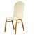 Imported Solid Color Elastic Semicircle Dining Stool Chair Cover Slipcover Off- White