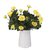 Imported 2 Bunches Fake Azalea Artificial Rose Flower Bouquet Wedding Decor Yellow