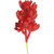 Imported Artificial 3-Branch Flower Succulent Floral Foliage Plant Home Decor Red