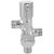 SHRUTI Alter AL108 Brass Two Way Angle Tap with Wall Flange (Metallic)