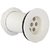SHRUTI Pvc Full Thread Waste Coupling for Wash Basin ,Drain out let system - 1311 White