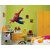 Wall Dreams Superman D Animation In Blue  Red Attire For Children, Kids Room Wall Stickers (60cmX90cm)