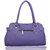 Lady Queen Purple Plain Handbag
