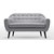 FabHomeDecor - Adele Two Seater sofa in light grey