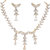 Sensational Silverwala Silver Cubic Zirconia Gold Plated Necklace Set