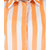 Cattleya Sleeveless Full Front Open Stripes Top in Orange