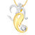 Vk Jewels Om Gajmukh  Pendant With Chain For Men  Women -  P2049G Vkp2049G