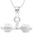 Vk Jewels Sultan Collection Sports N Fitness Dumbell  Alloy Pendant With Chain For Men  Boys - P2159R Vkp2159R