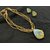 Light Green Gold Plated Necklace Set For Women