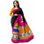 Snapshopee Multicolor Silk Printed Saree With Blouse